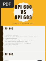 API 600 Vs API 603