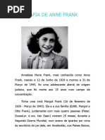 ANNE FRANK - Biografia