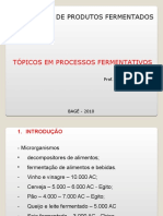 Tecnologia de Produtos Ferrmentados Aula 1