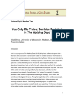 You Only Die Thrice: Zombies Revisited in The Walking Dead: ISSN 1751-8229 Volume Eight, Number Two