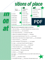 Prepositions of Place Grammar Drills Grammar Guides Tests 73658