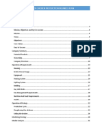 Broiler Chicken Production Business Plan Contents