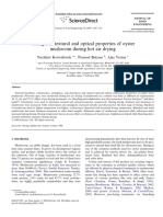 Changes in Textural and Optical Properties of Oyster Mushroom During Hot Air Drying