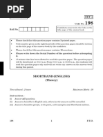 198 Shorthand (English) Theory