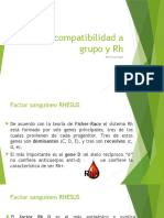 Incompatibilidad A Grupo y RH