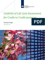 Position Paper Usability of Life Cycle Assessment For Cradle To Cradle Purposes W