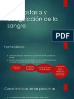 Homeostasia y Coagulación de La Sangre