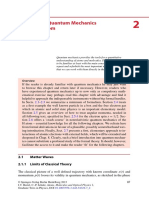 Elements of Quantum Mechanics and The H Atom: 2.1 Matter Waves