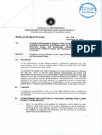 National Budget Circular: Department of Budget and Management