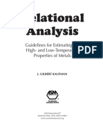 Gilbert - Kaufman - Relational Analysis - Guidelines For Estimating The High - and Low-Temperature Properties of Metals