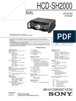 Manual de Equipo Sony HCD-SH2000