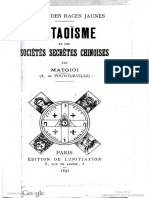 1897 Matgioi Le Taoisme Et Societes Secretes Chinoises