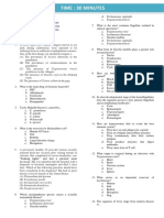 PostTest Parasitology I