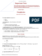 Course Notes For Geophysics