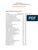 Kwp2000 Plus Car List