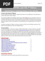 HTML, XHTML, and CSS, 7 Edition: Special Feature 1: Attracting Visitors To Your Web Site