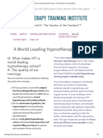 A World Leading Hypnosis School - Hypnotherapy Training Institute