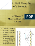 Magnetic Field Along The Axis of A Solenoid