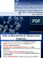 Enzyme Kinetics and Applications (Part 1a: Kinetics of Enzyme Catalyzed Reactions)