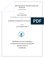 Arun - Effect of Very Fine Particles On Concrete Made With Dune Sand