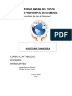 Auditoria Financiera Monografia