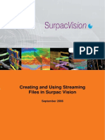 Creating and Using Streaming Files in Surpac Vision: September 2006