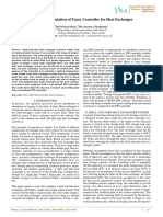 Design of Fuzzy Logic Controller For A Cross Flow Shell and Tube Heat-Exchanger