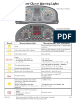 Instrument Cluster Warning Lights