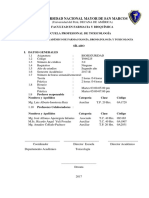 Silabo de Bioseguridad E.P. Toxicología UNMSM 2017 2