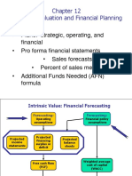 Financial Planning and Frecasting - Ch. 12