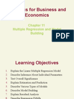 Statistics For Business and Economics: Multiple Regression and Model Building