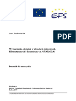 Wyznaczanie Obciążeń W Układach Statycznych, Kinematycznych I Dynamicznychn PDF