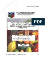 Metodos Apropiados para Evitar El Deterioro en Alimentos