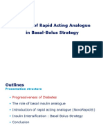 The Role of Rapid Acting Analogue in Basal-Bolus Strategy