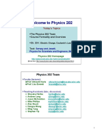 Welcome To Physics 202