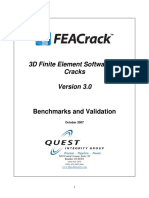 3D Finite Element Software For Cracks: Benchmarks and Validation