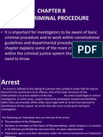 Chapter 8 Basic Criminal Procedure