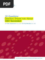 20 Questions Directors Should Ask About CEO Succession PDF