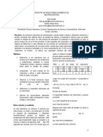 Informe Entalpias de Neutralizacion