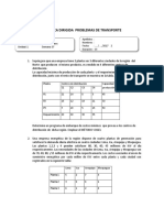 Semana 7 Practica Dirigida Problemas de Transporte