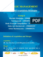 Strategic Management - M & A