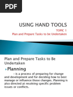 Topic 1 Plan and Prepare Tasks To Be Undertaken