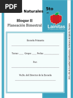 5to Grado - Bloque 2 - Ciencias Naturales