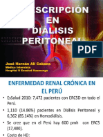 Prescripción Inicial en Diálisis Peritoneal 2017