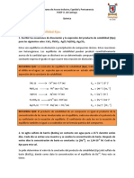 Equilibrio de Solubilidad, Ejercicios Resueltos2016