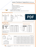 General Purpose Tantalum Capacitors: Part Number Structure