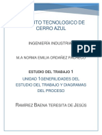 Origen y Evolucion Del Estudio Del Trabajo y Su Impacto en La Productividad de Un Proceso de Produccion