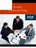 Acme Consulting Services Sample Business Plan