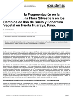 Fragmentación Ecosistemas Perú PDF