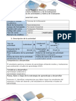 Guía de Actividades y Rúbrica de Evaluación - Escenario 2. Identificar Competencias Que Lograran Estudiantes-Roles Del Docente y Estudiante en AVA